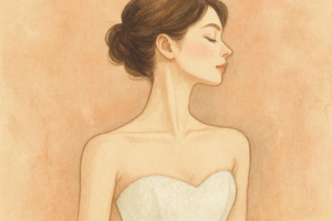 美しいデコルテと背中ラインのイメージ