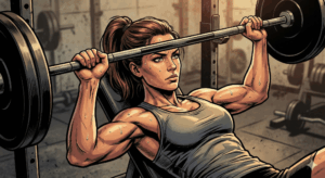 上級者向けメニュー:部位別トレーニングと高強度・低強度を組み合わせた有酸素運動のイメージ