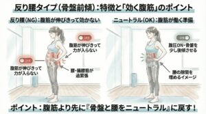 反り腰改善のための骨盤調整